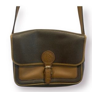 FRANCOIS MAROT PARIS Vintage Two Tone Leather Crossbody Bag